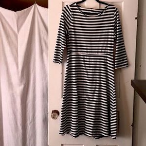 Old Navy Striped Fit-and-flare midi dress